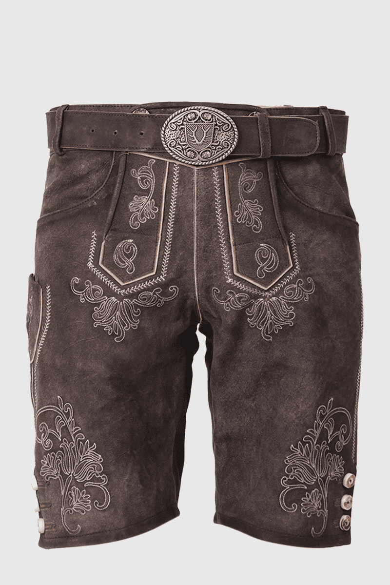 Lederhose Henry mit Gürtel