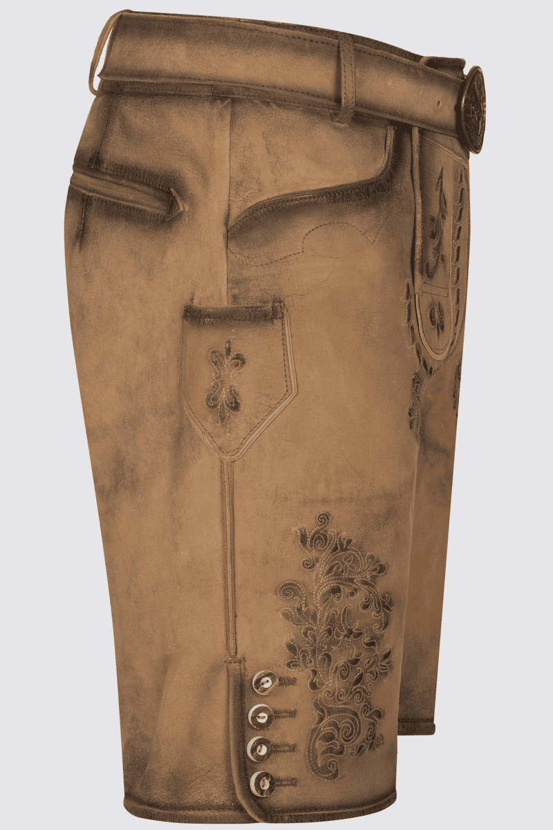 Lederhose Ilias mit Gürtel