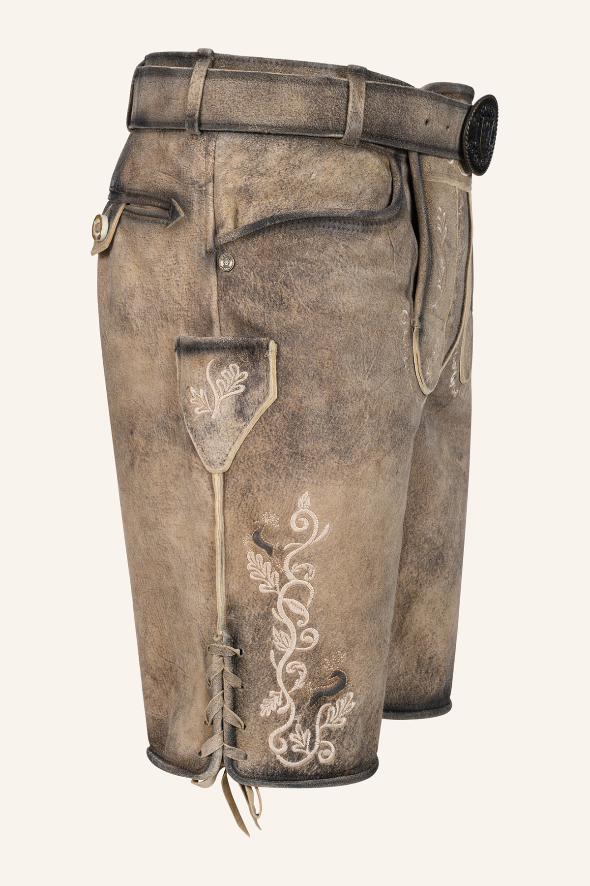 Lederhose Melo mit Gürtel