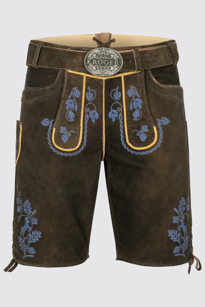 Lederhose Roland mit Gürtel