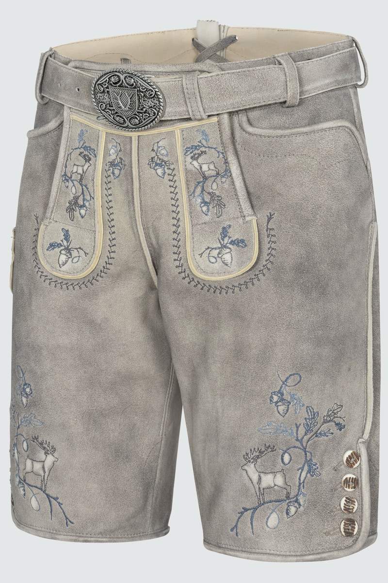 Lederhose Ulf mit Gürtel