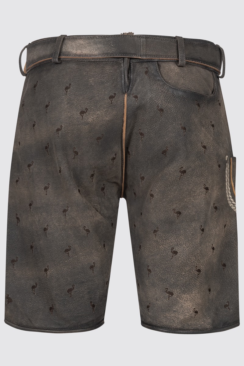 Lederhose Udo mit Gürtel