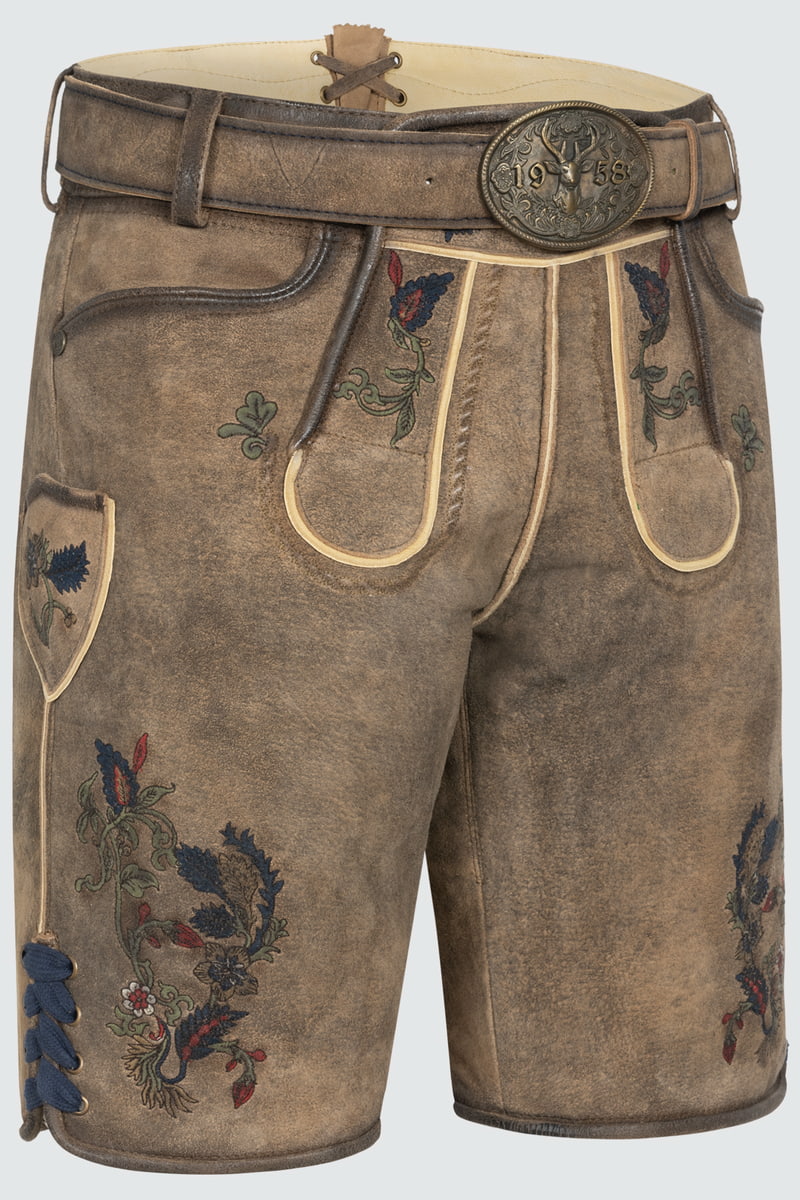 Lederhose Emil mit Gürtel