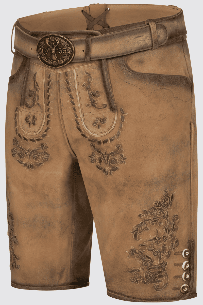 Lederhose Ilias mit Gürtel