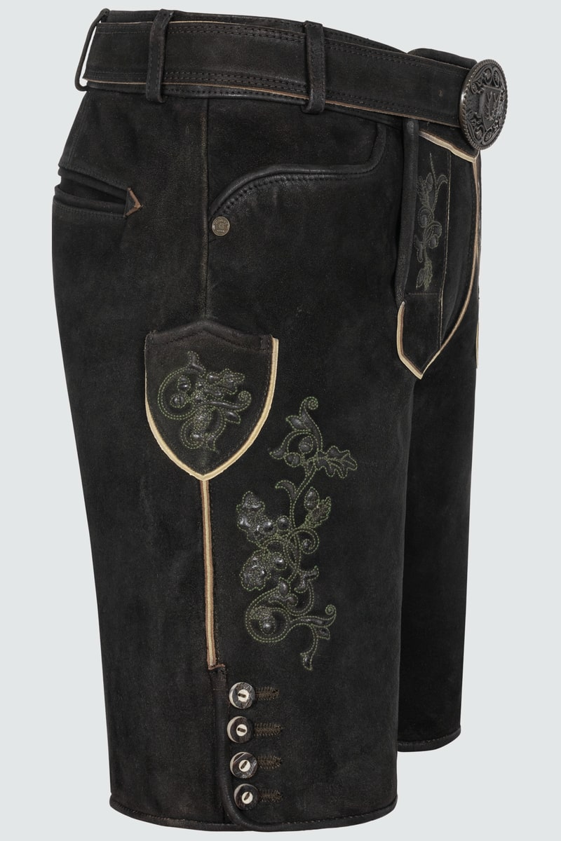 Lederhose Caelius mit Gürtel