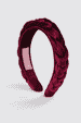 Braided velvet hairband