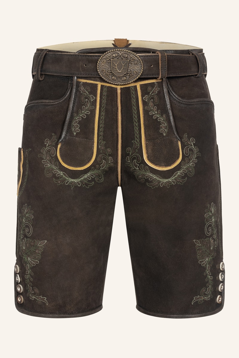 Lederhose Brandon mit Gürtel