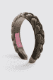 Braided velvet hairband