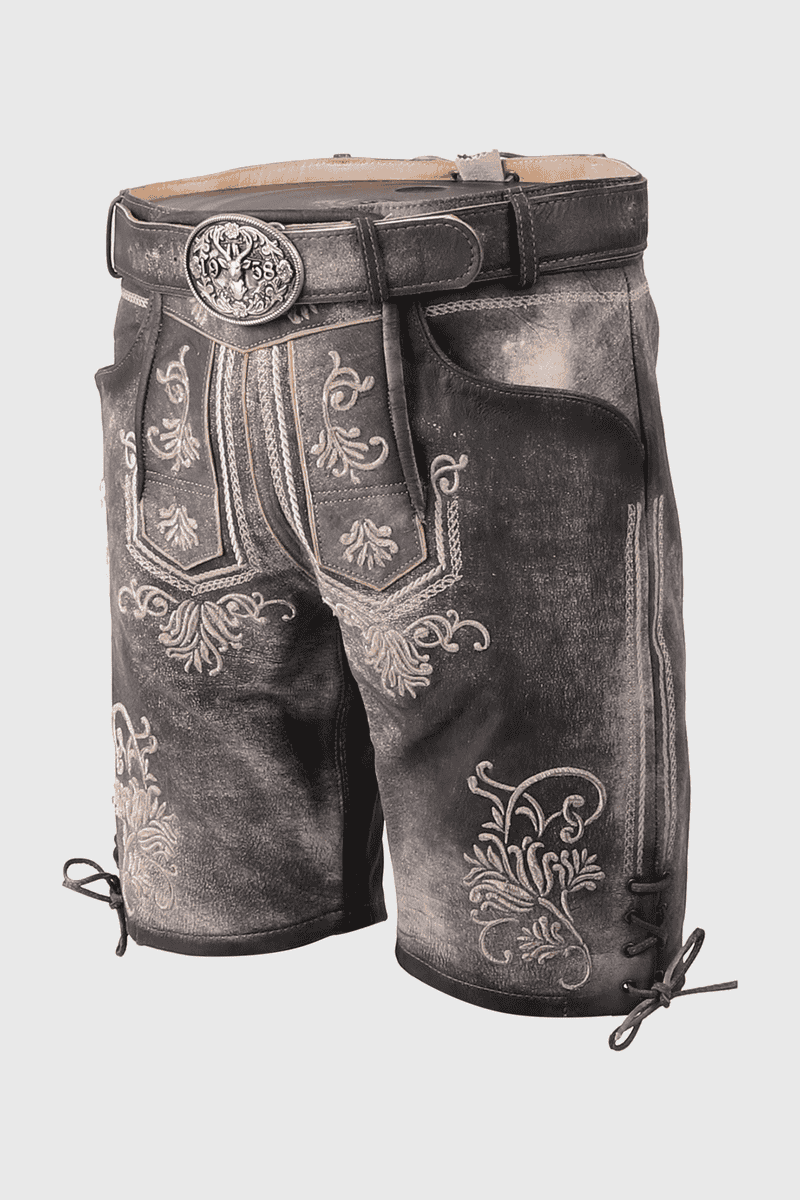 Lederhose Berg Buam mit Gürtel