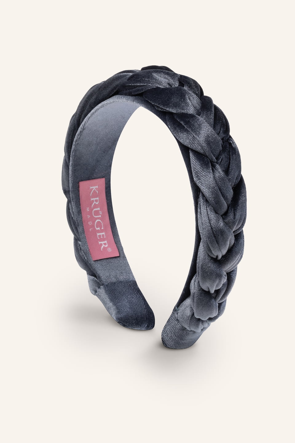 Braided velvet hairband