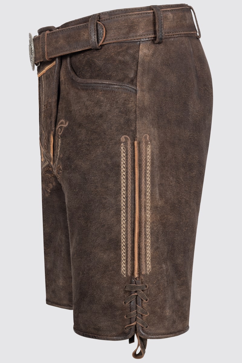 Lederhose Roger mit Gürtel