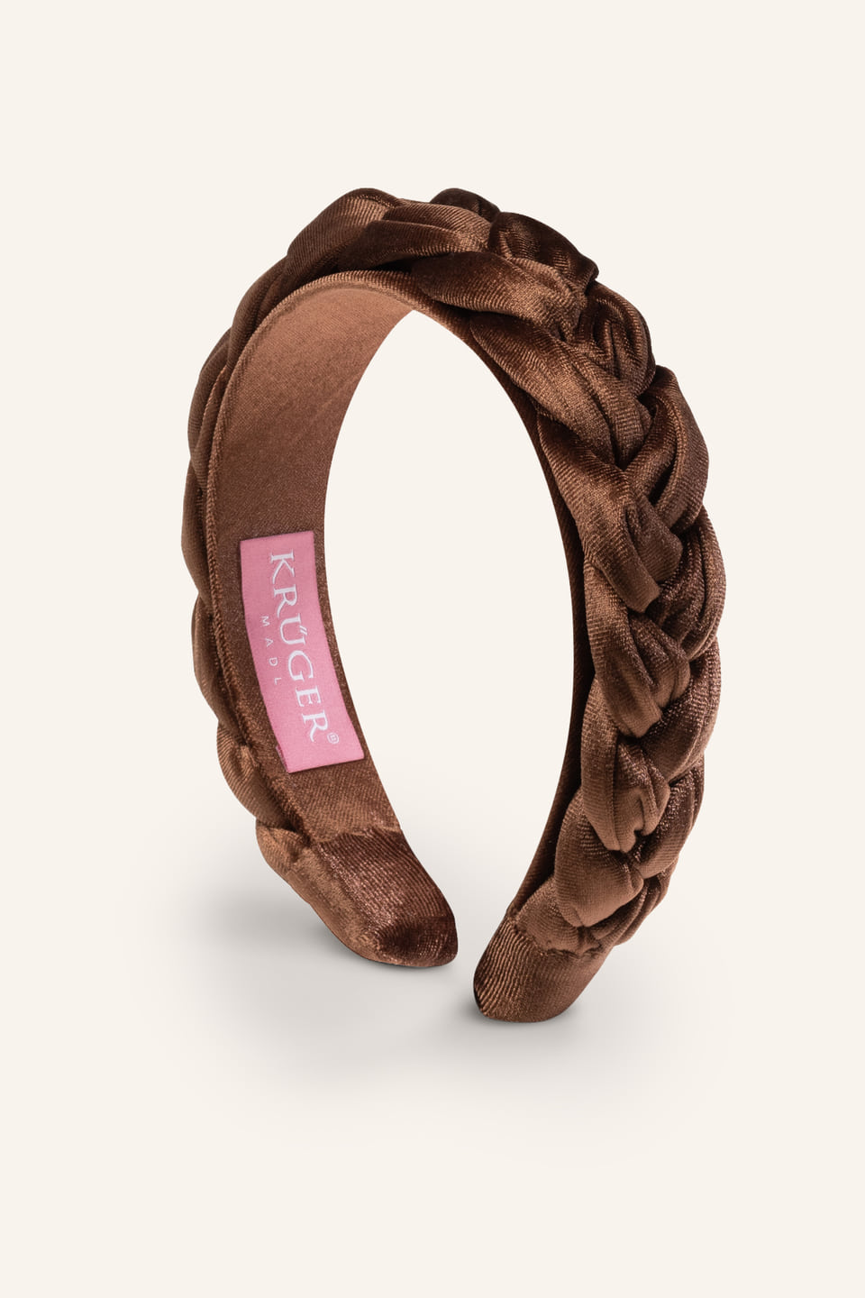 Braided velvet hairband