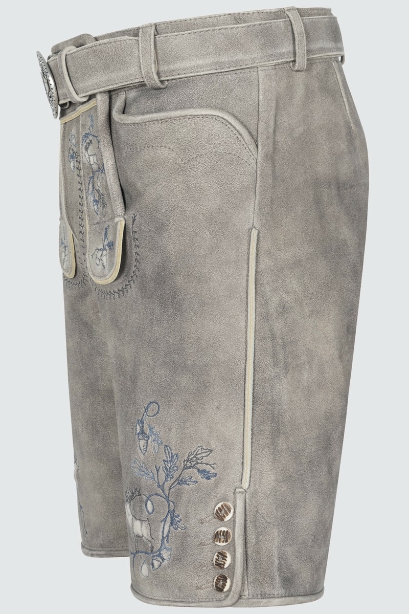 Lederhose Ulf mit Gürtel