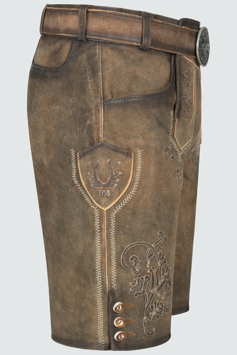 Lederhose Bentje mit Gürtel