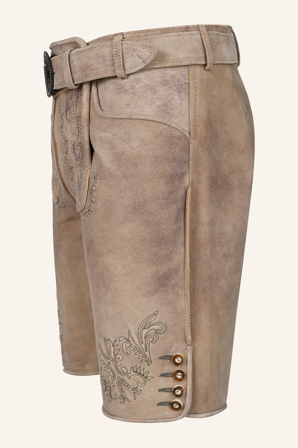 Lederhose Patrizio mit Gürtel