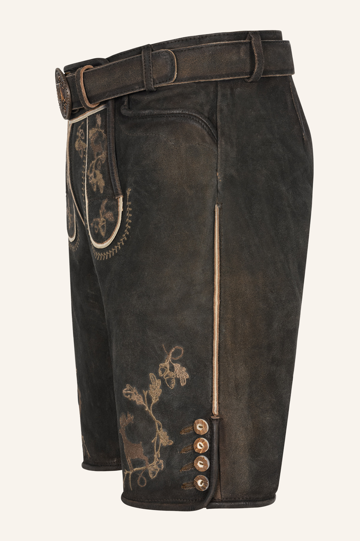Lederhose Nero with belt