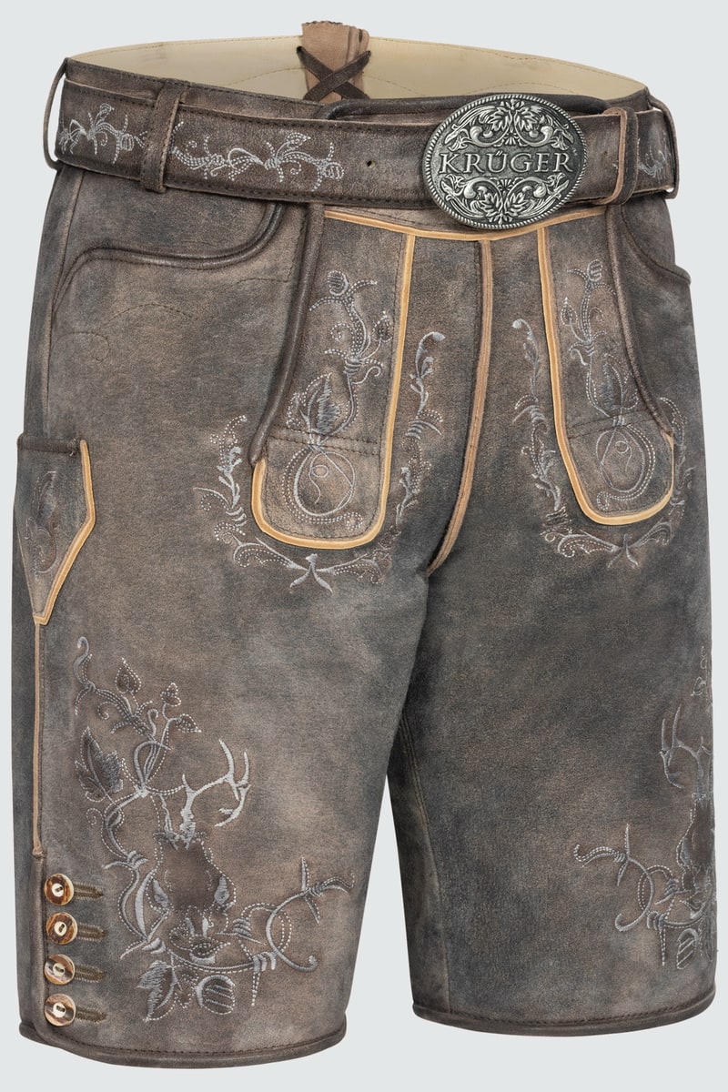 Lederhose Malek mit Gürtel