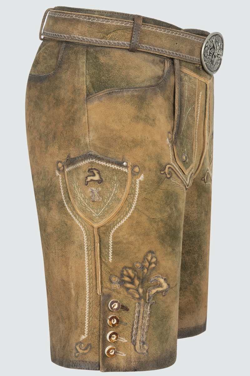 Lederhose Milo mit Gürtel
