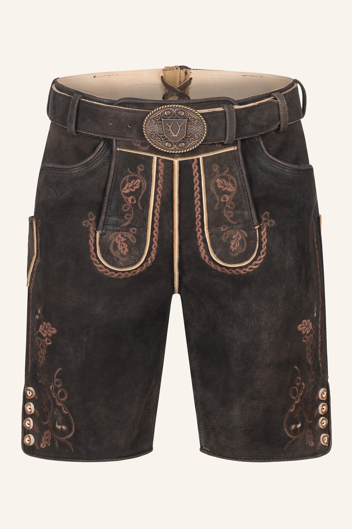 Lederhose Terence mit Gürtel