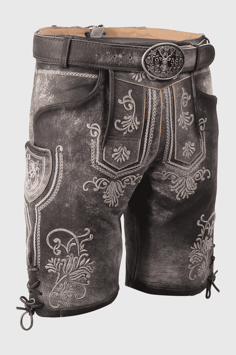 Lederhose Berg Buam mit Gürtel