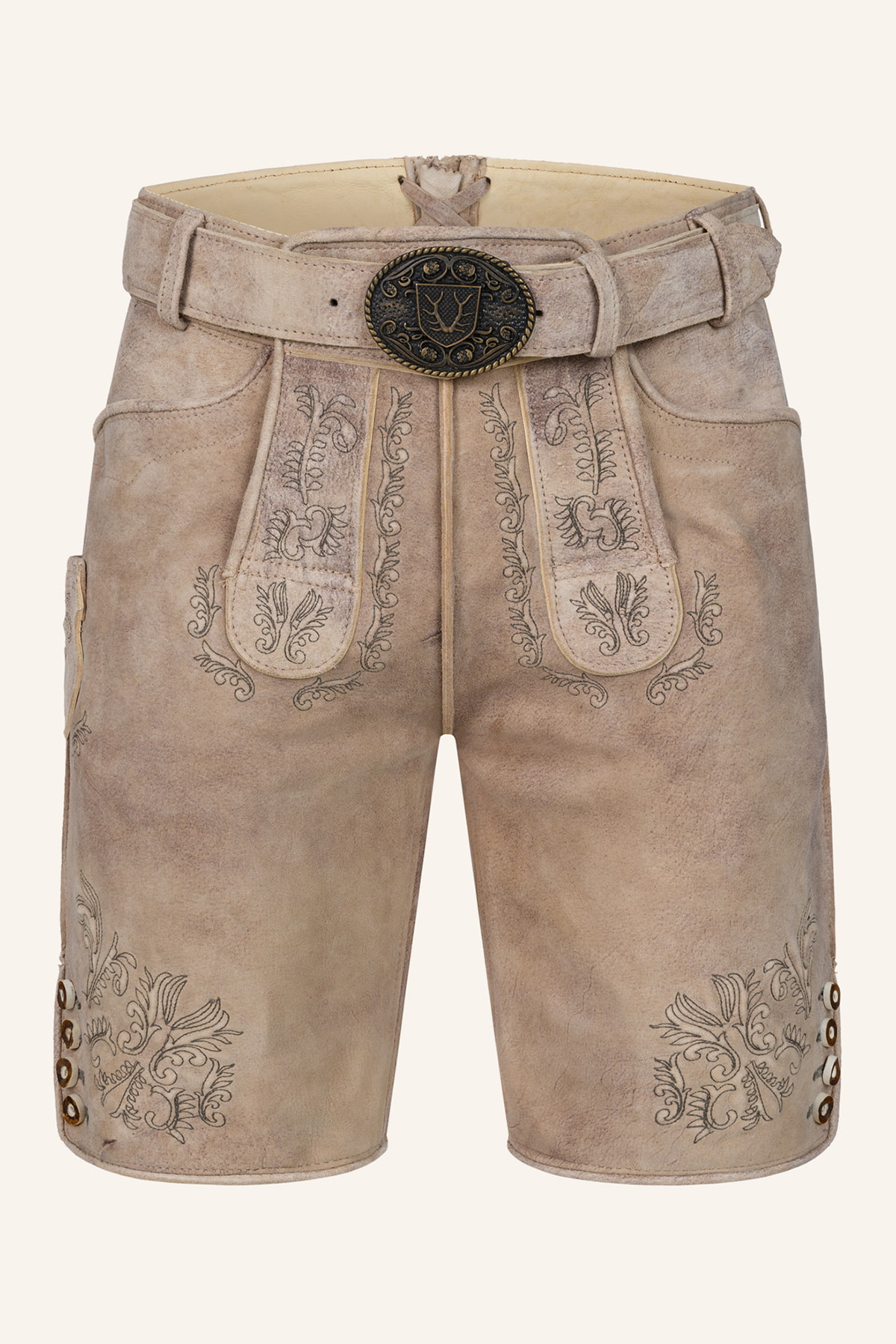 Lederhose Patrizio mit Gürtel