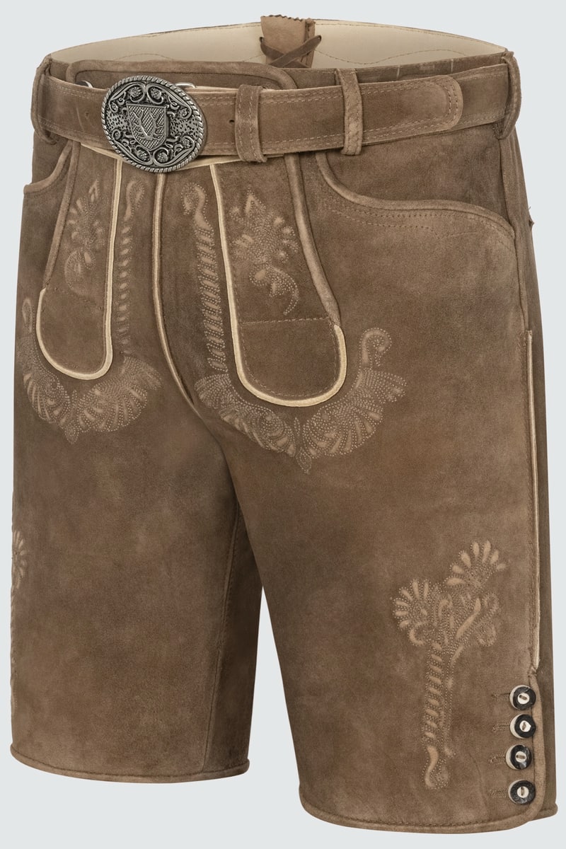 Lederhose Aric mit Gürtel
