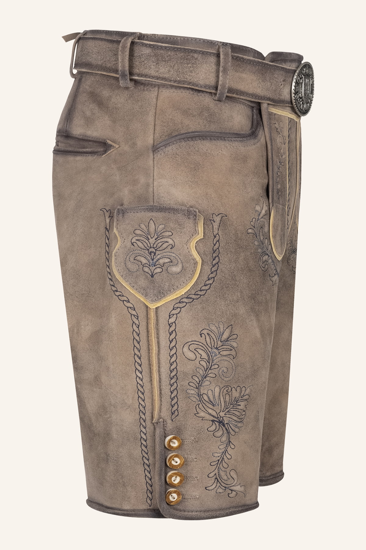 Lederhose Brandon mit Gürtel