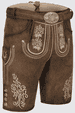 Lederhose Nevio mit Gürtel