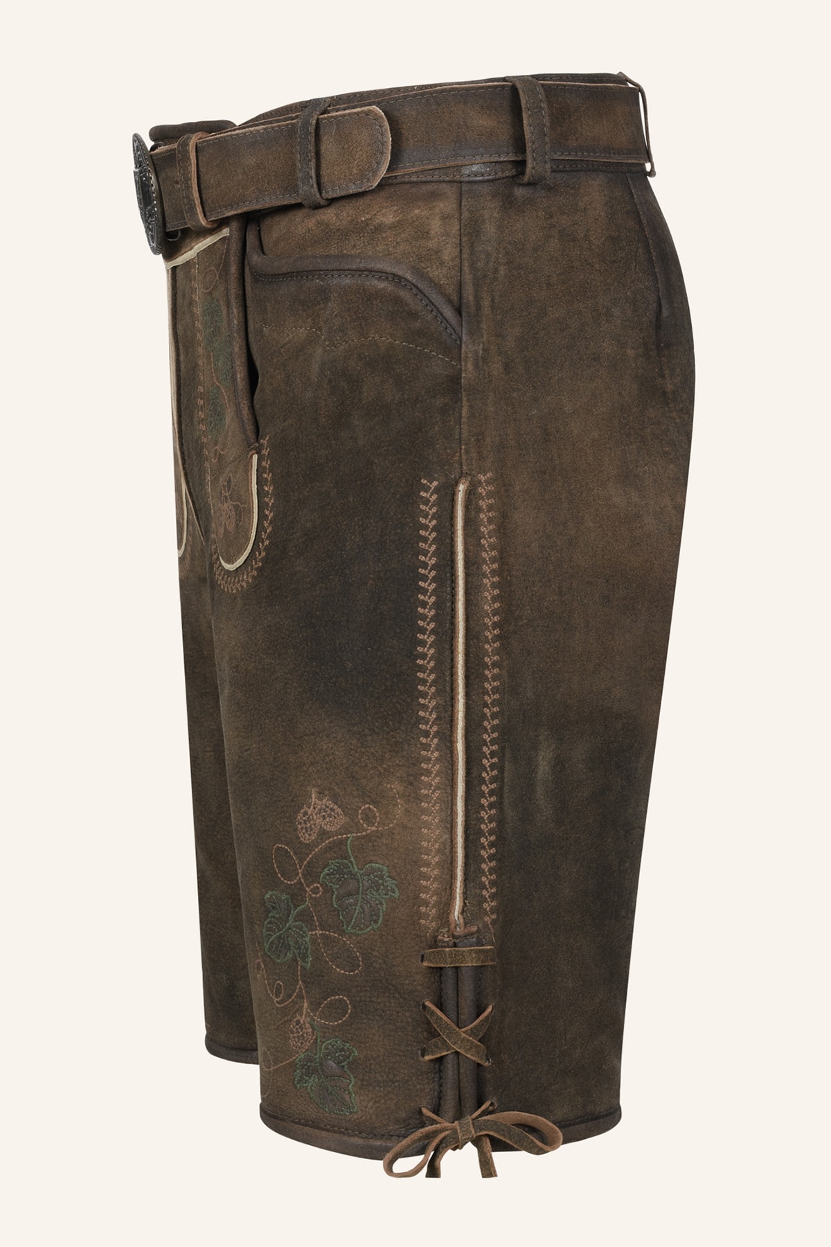 Lederhose Nikolas mit Gürtel