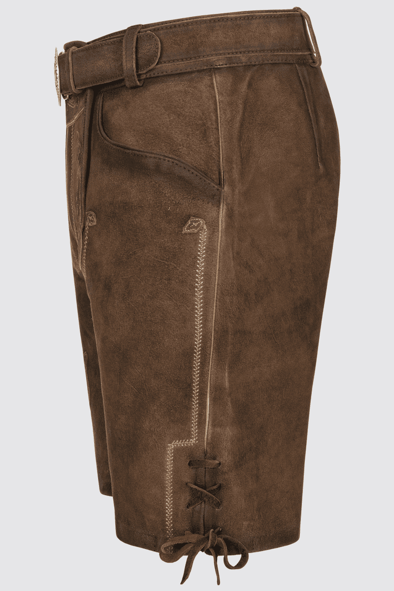 Lederhose Werner mit Gürtel