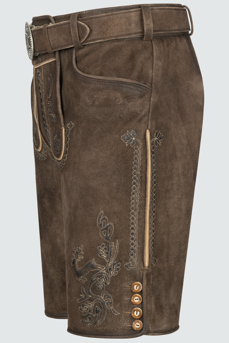 Lederhose Sean mit Gürtel
