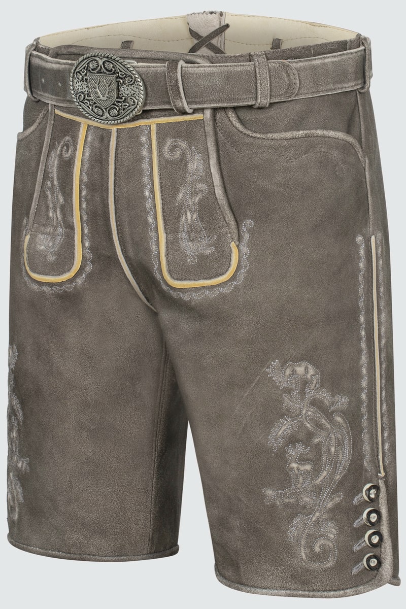 Lederhose Howard mit Gürtel