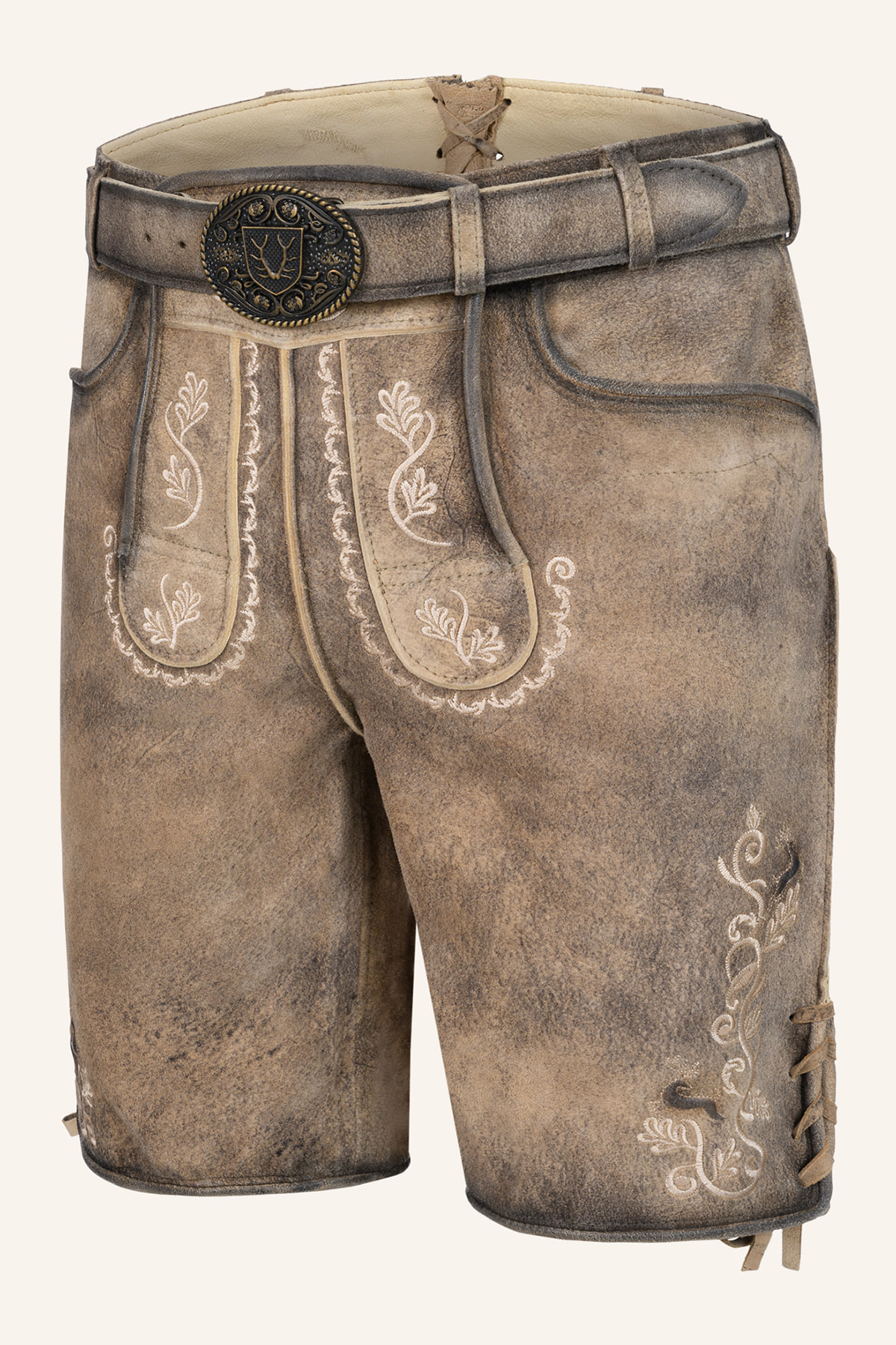 Lederhose Melo mit Gürtel