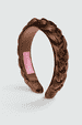 Braided velvet hairband