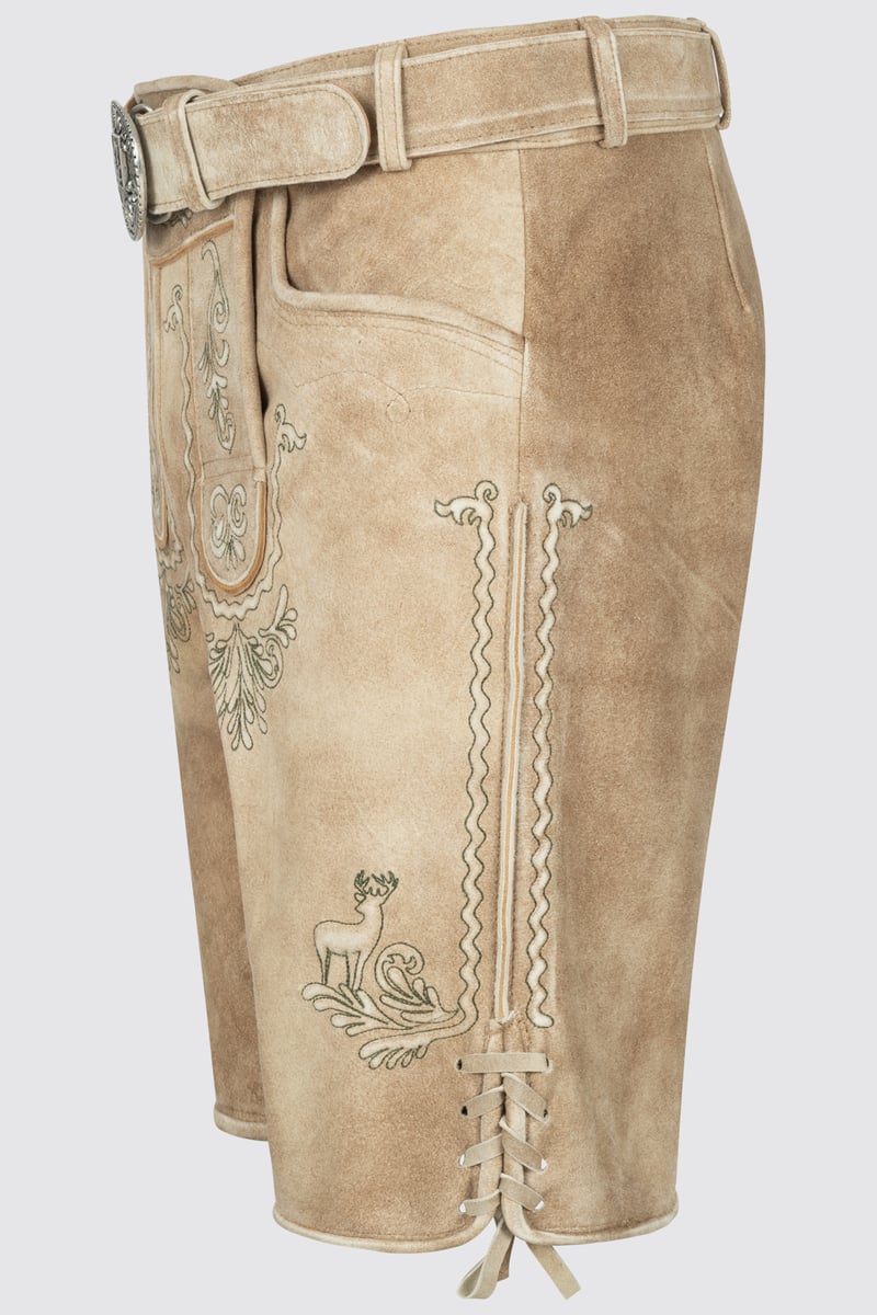 Lederhose Sascha mit Gürtel