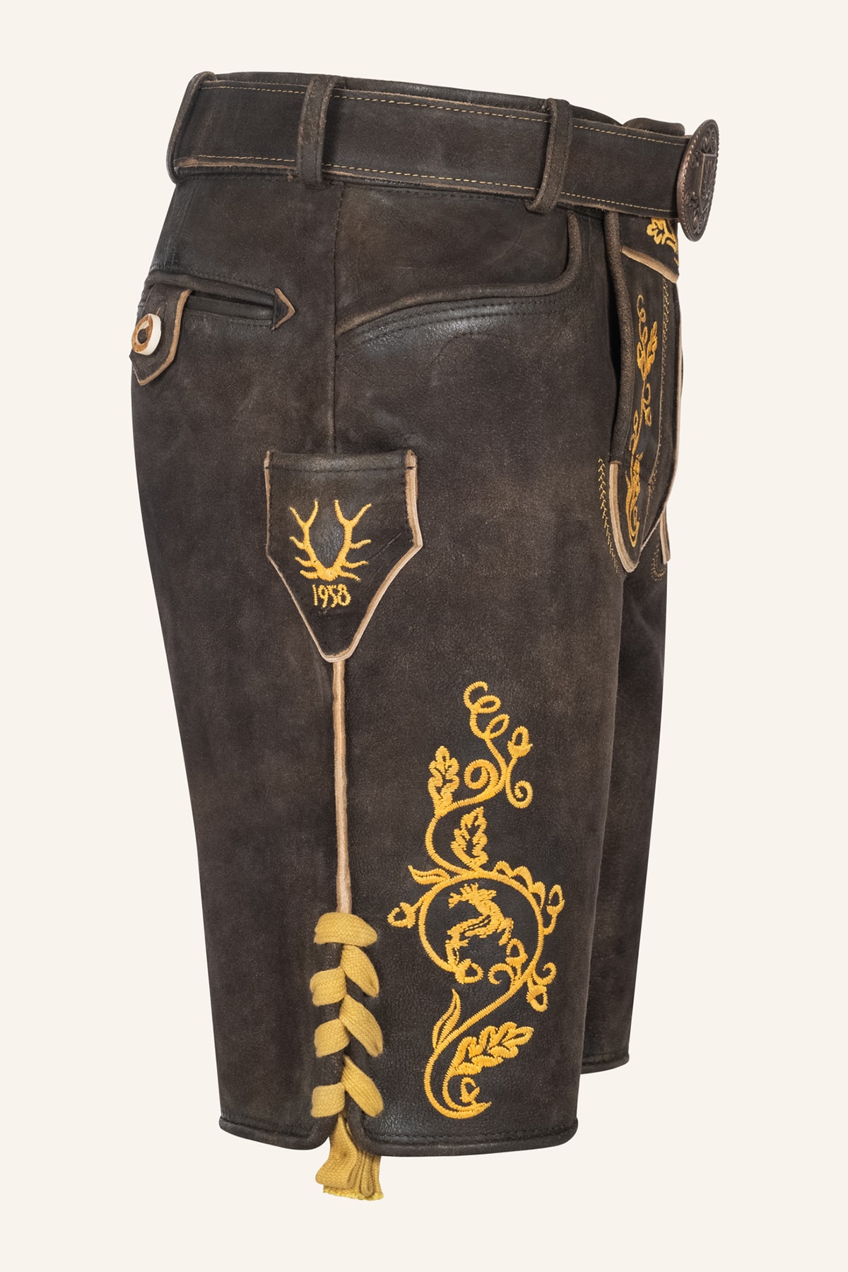 Lederhose Tilo mit Gürtel