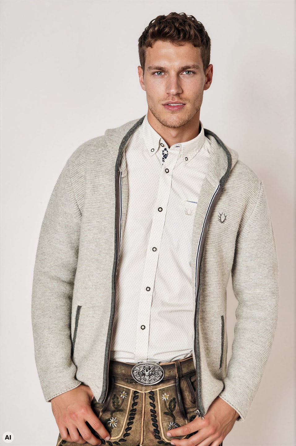 Strickjacke Leopold