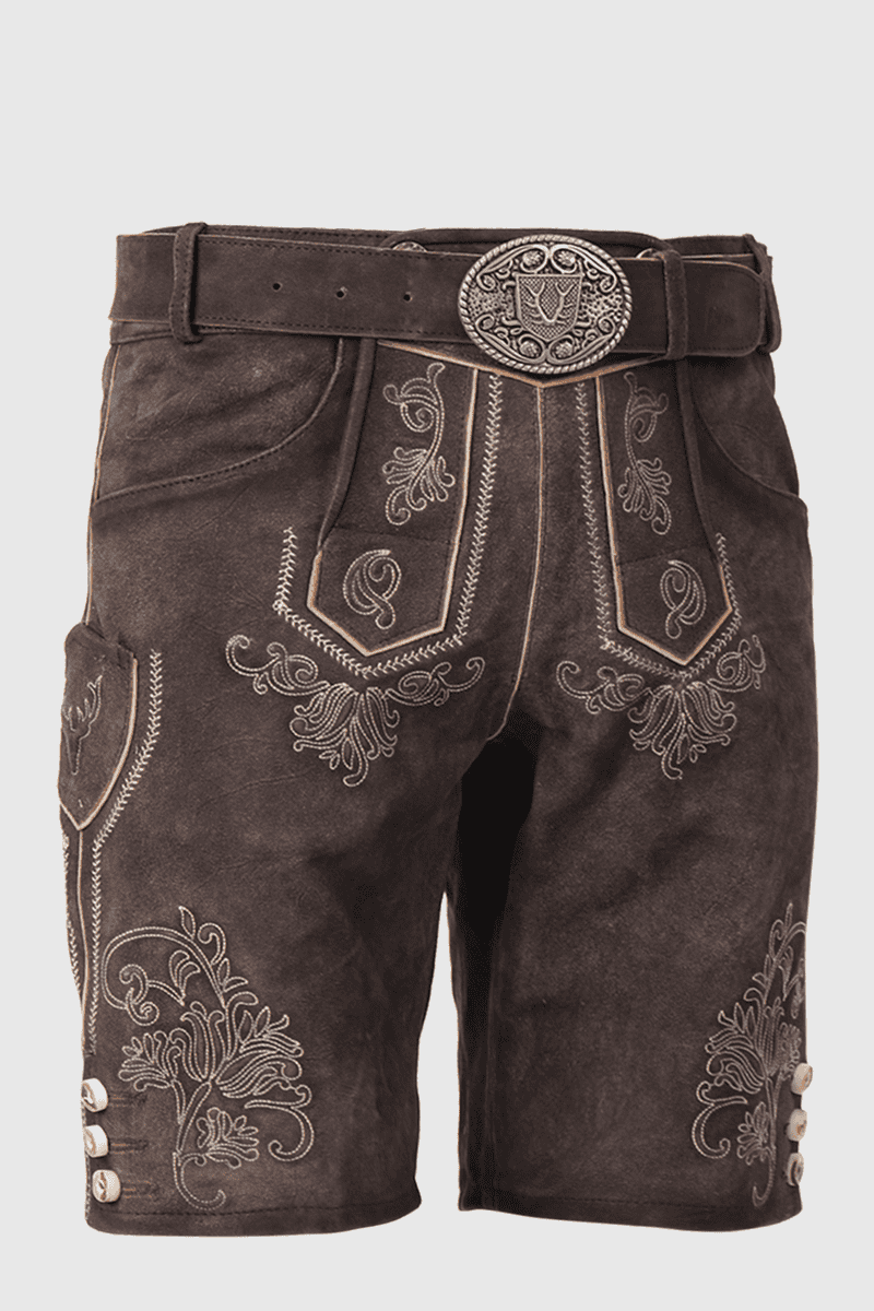 Lederhose Henry mit Gürtel