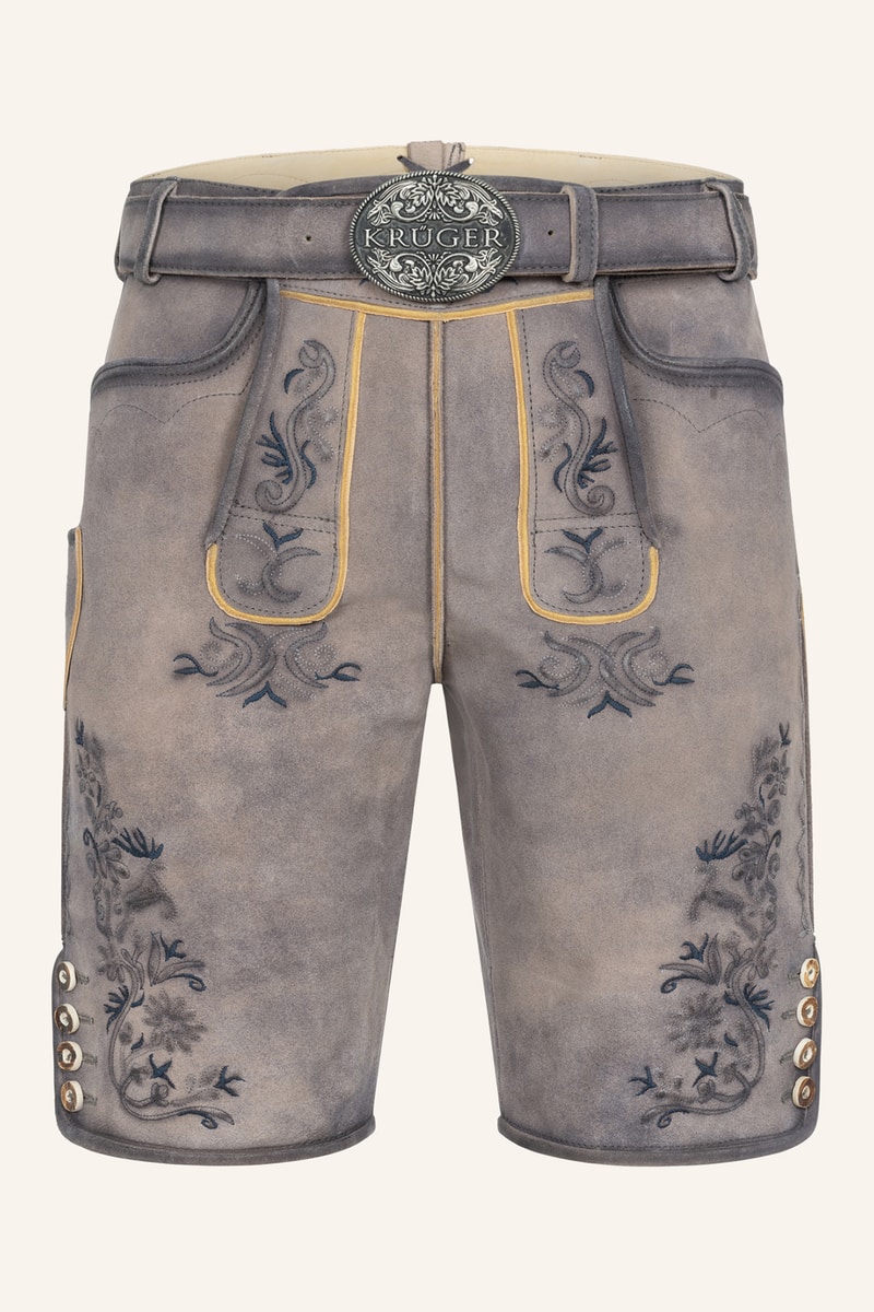 Lederhose Juan mit Gürtel
