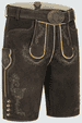 Lederhose Brandon mit Gürtel