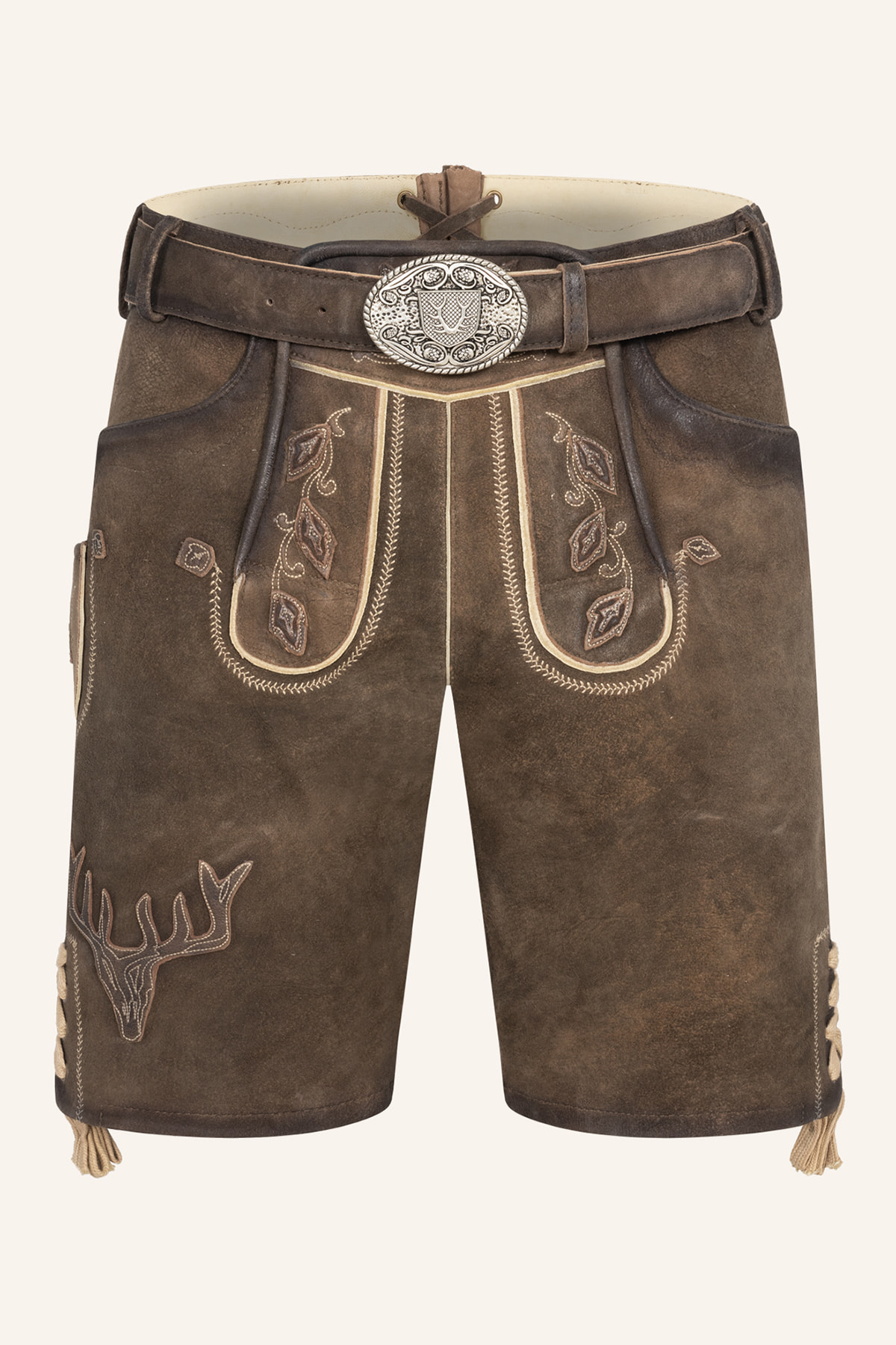 Lederhose Werner mit Gürtel