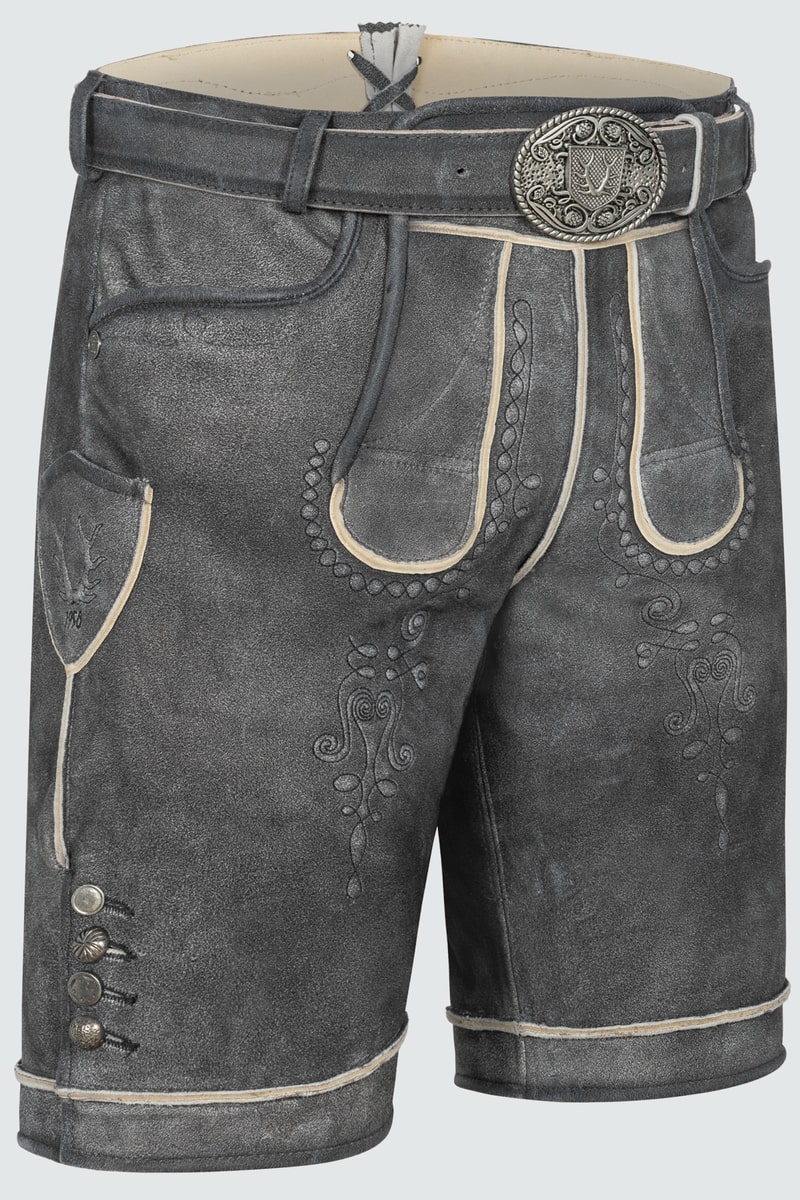 Lederhose Kuno mit Gürtel