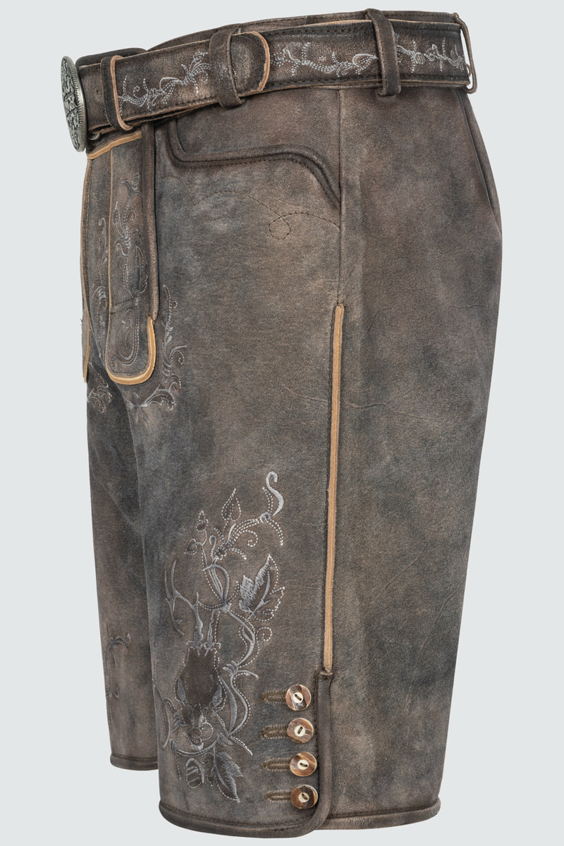 Lederhose Malek mit Gürtel