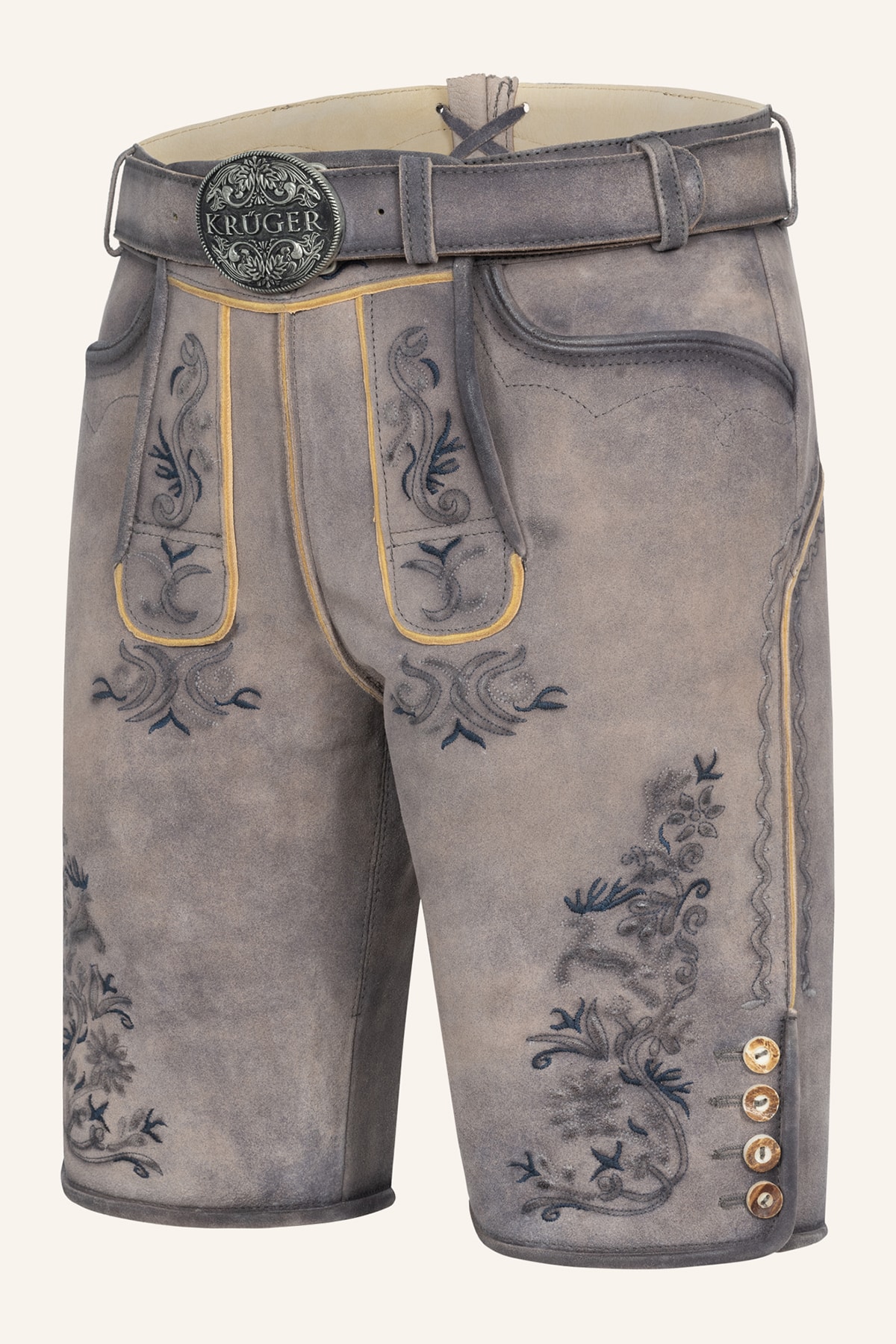 Lederhose Juan mit Gürtel