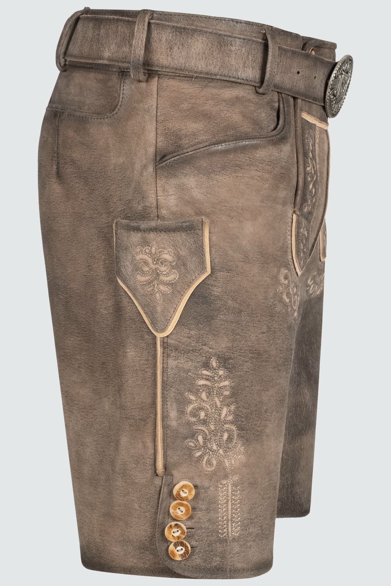 Lederhose Mailo mit Gürtel