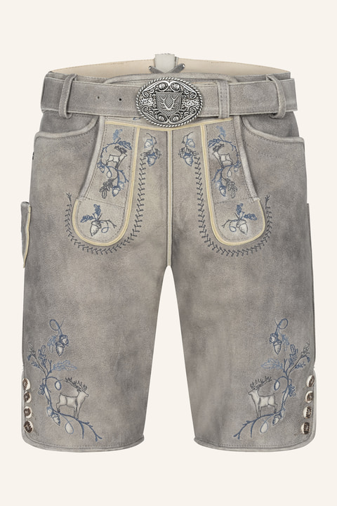 Lederhose Ulf mit Gürtel