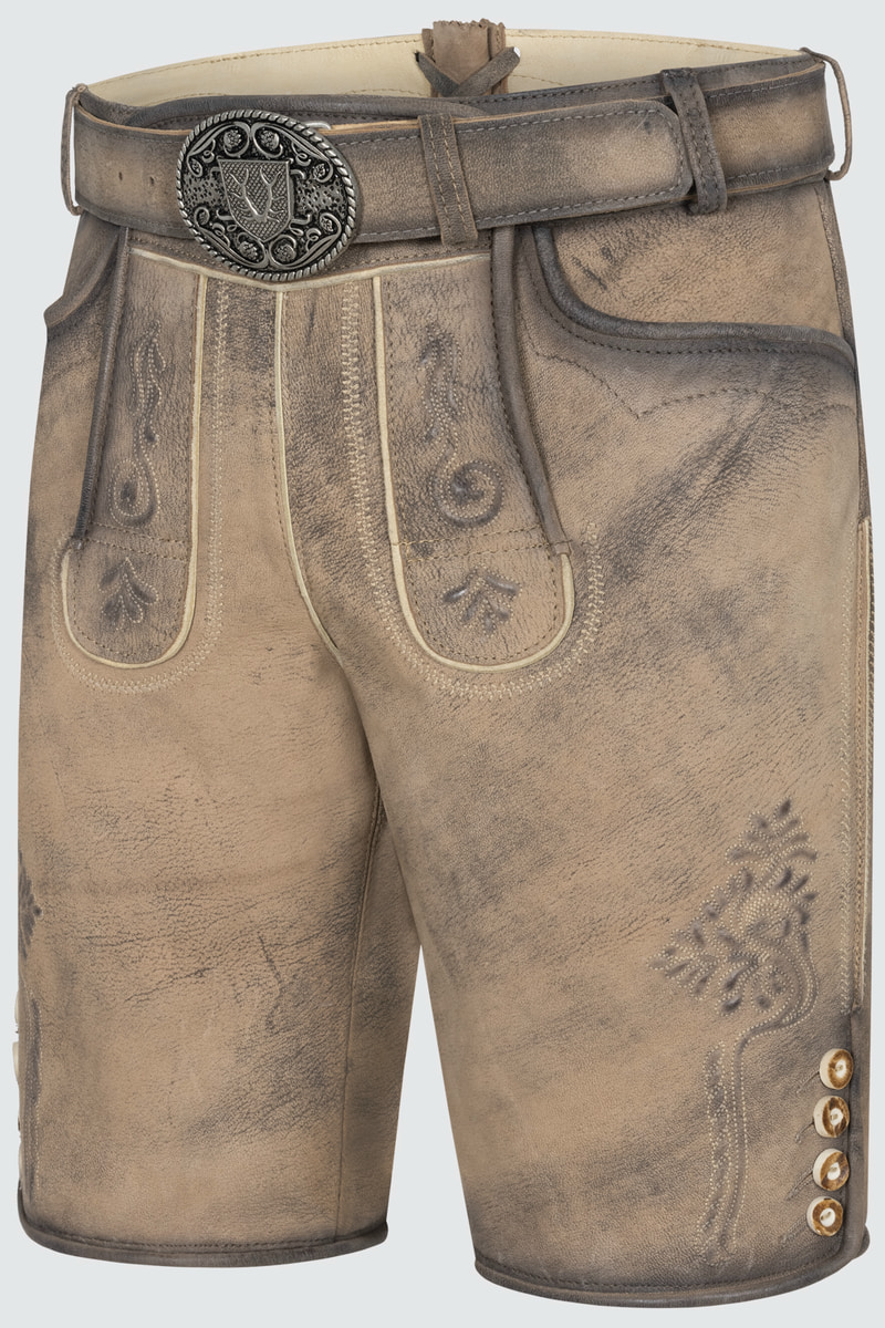 Lederhose Lucian mit Gürtel