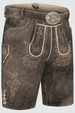 Lederhose Ron mit Gürtel