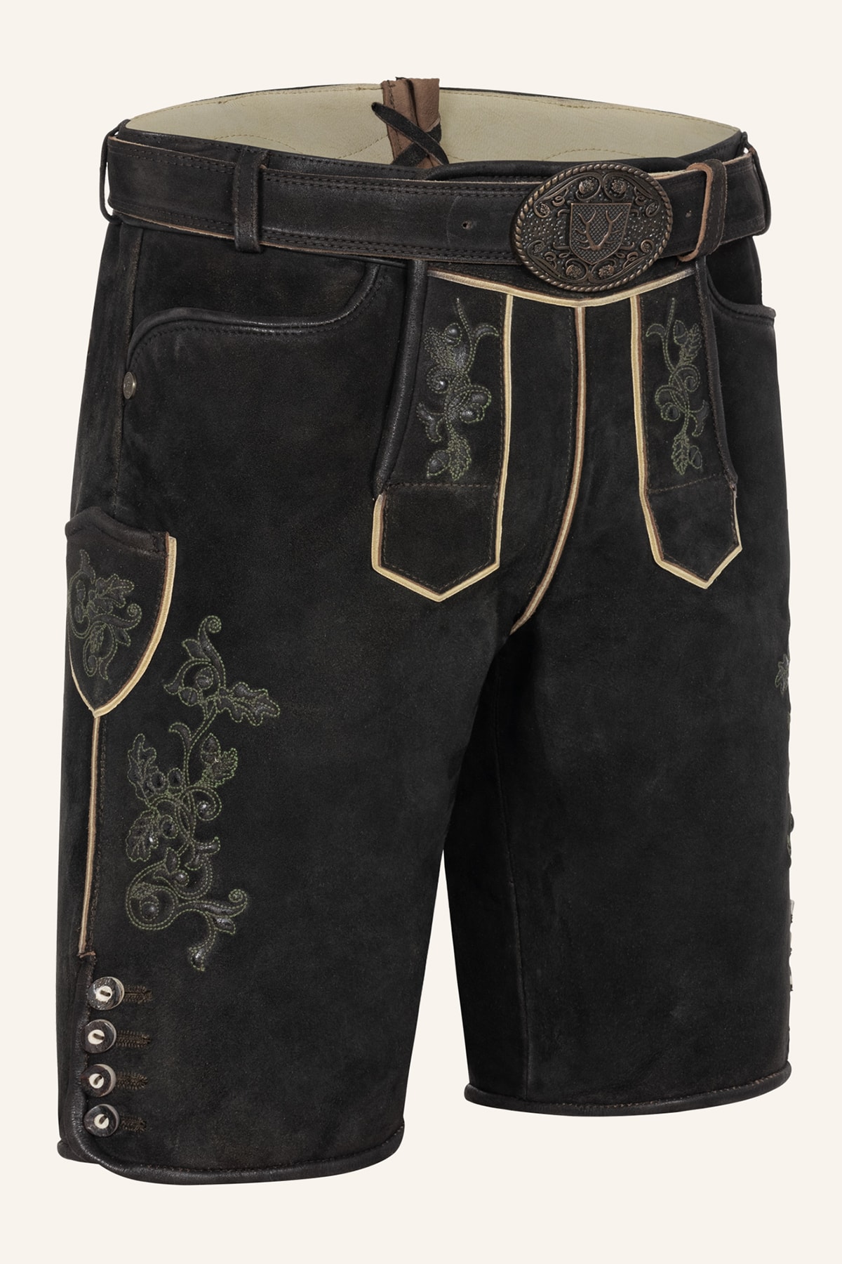 Lederhose Caelius mit Gürtel