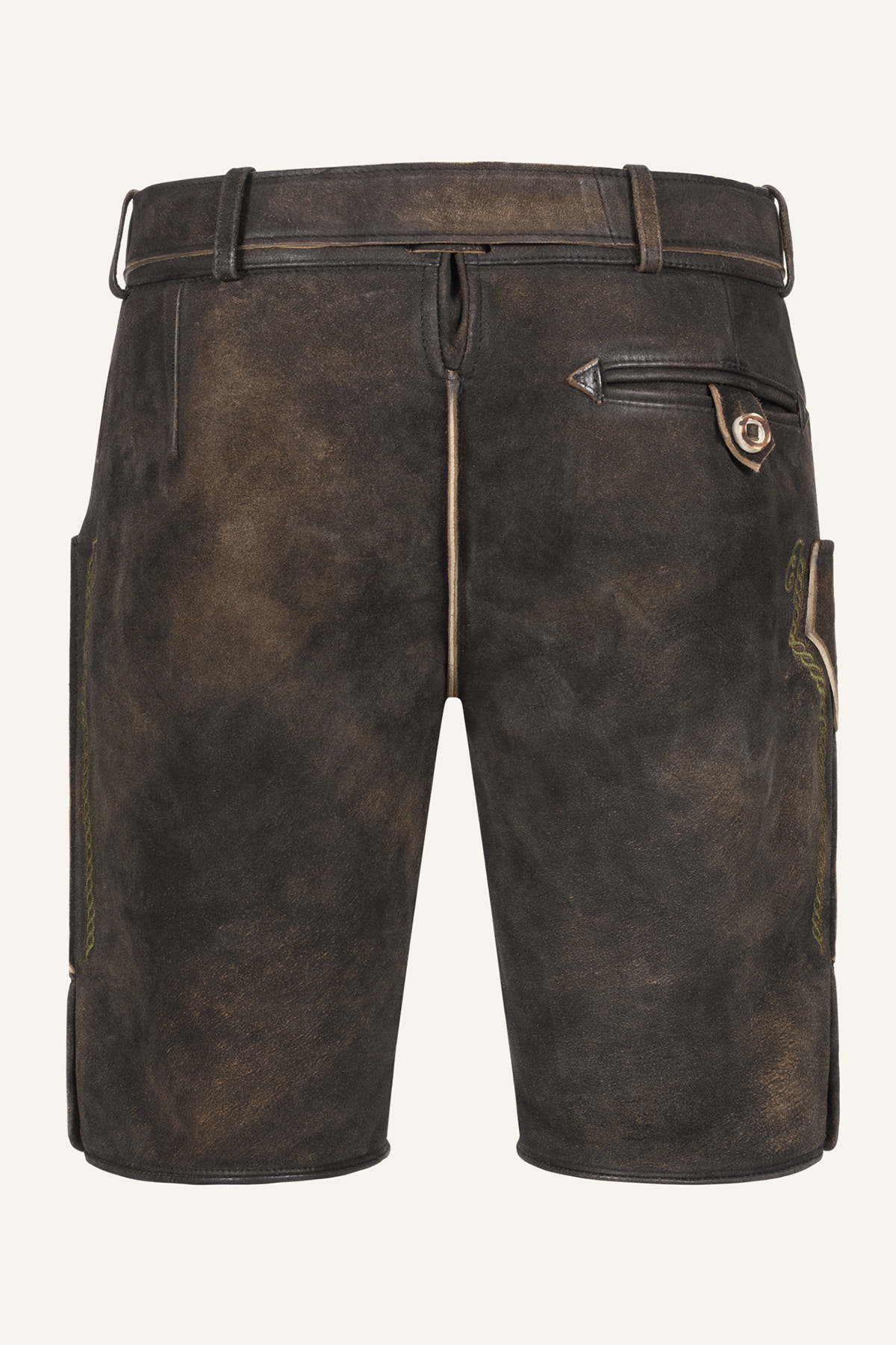 Lederhose Milian mit Gürtel